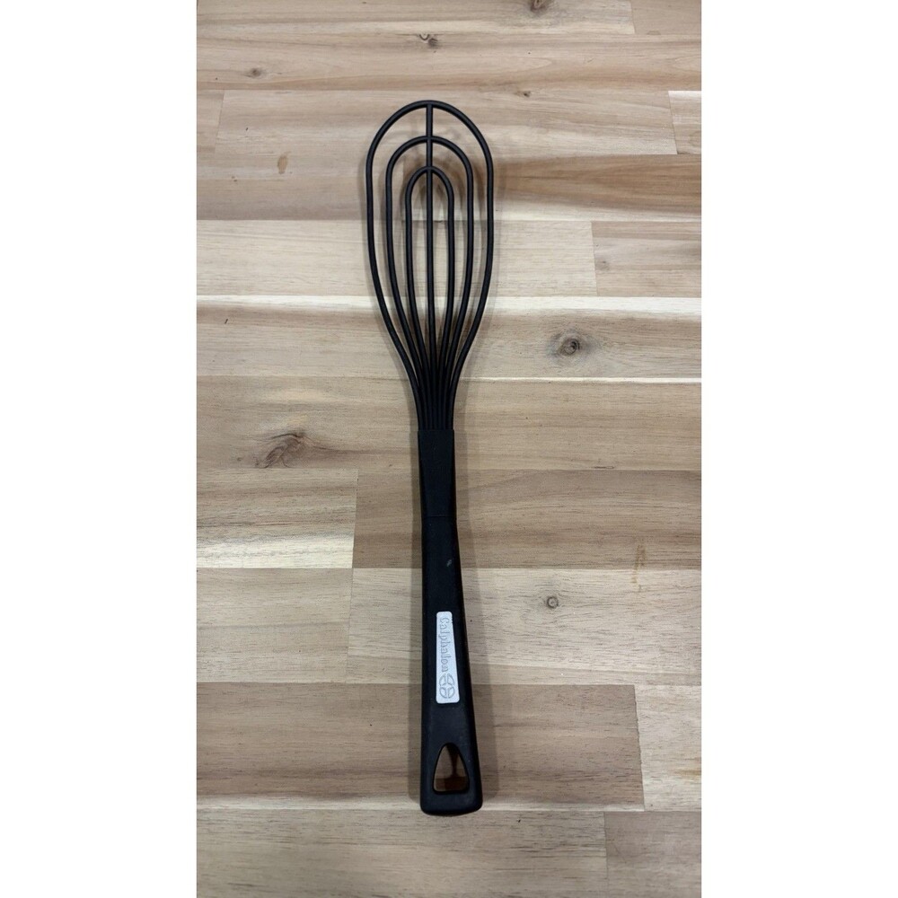 Calphalon Black Nylon Flat Whisk Heat Resistant Nonstick Kitchen Tool 14”